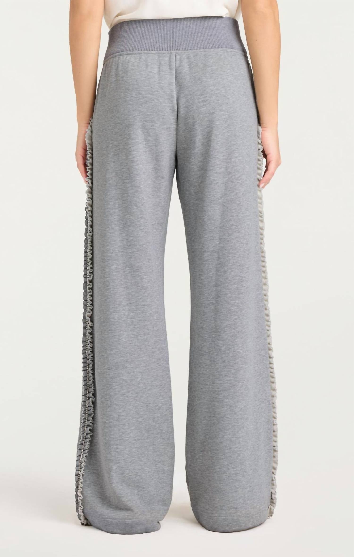 Cinq A Sept - Ruffle Rhinestone Heather Maddie Pants