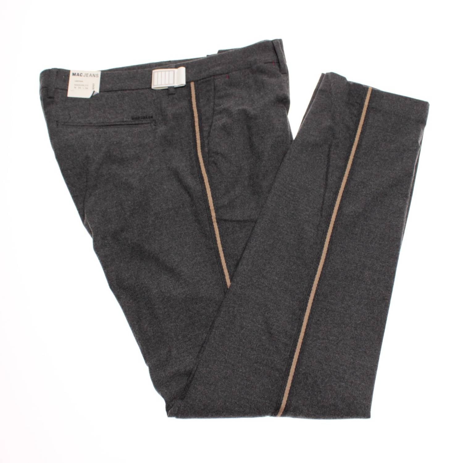 MAC Jeans Men's Lennox Slim Pants in grey - men's pants