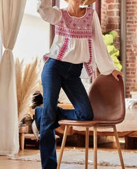 Savanna Jane - Delicate Detailed Embroidery Top