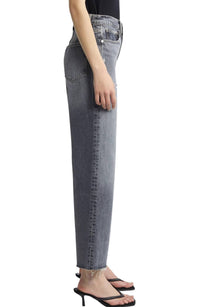 Frame - Le Jane Raw Hem High Waist Ankle Wide Leg Jeans