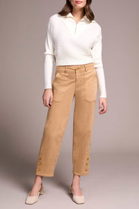 Tribal - Stretch Twill Barrel Leg Ankle Pants