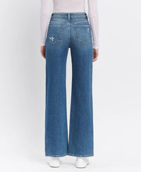 Flying Monkey - Super High Rise Wide Leg Jeans