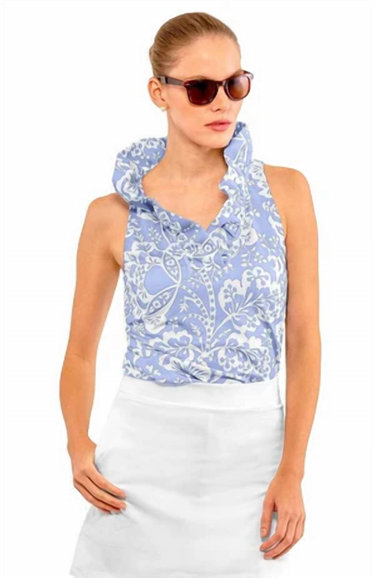 Gretchen Scott - RUFFNECK SLEEVELESS TOP
