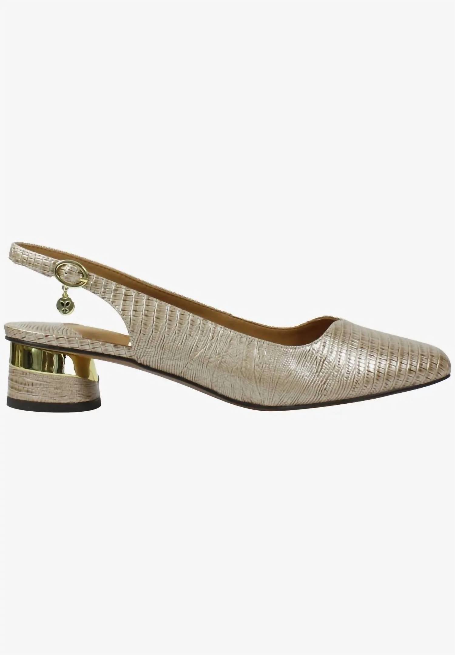 J. Renee - Women's Lizard print patent traveta Pumps