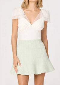 ASTR Maelie Fitted Bodysuit in white - women's shirt
