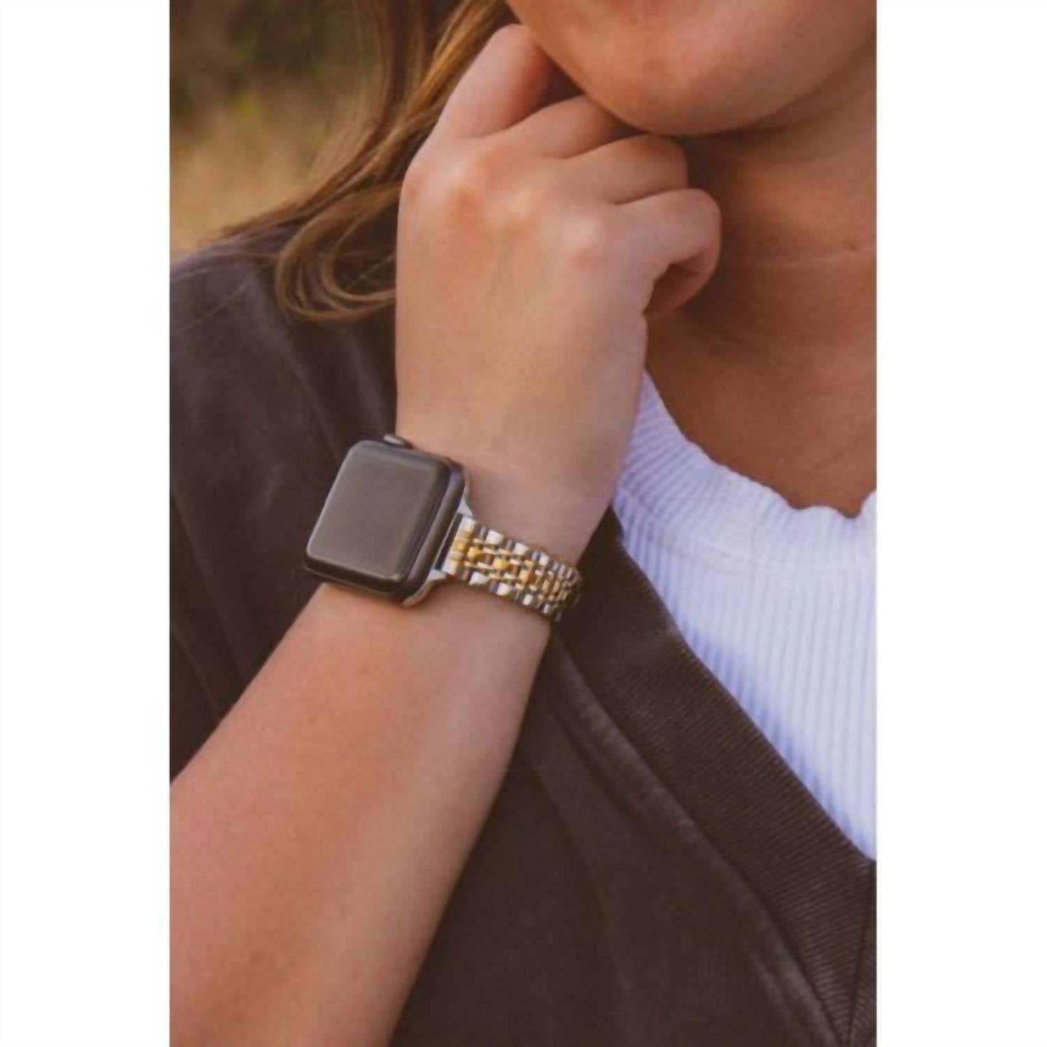 Andi - Stainless Steel Apple Watch Adjustable Link Bracelet Band