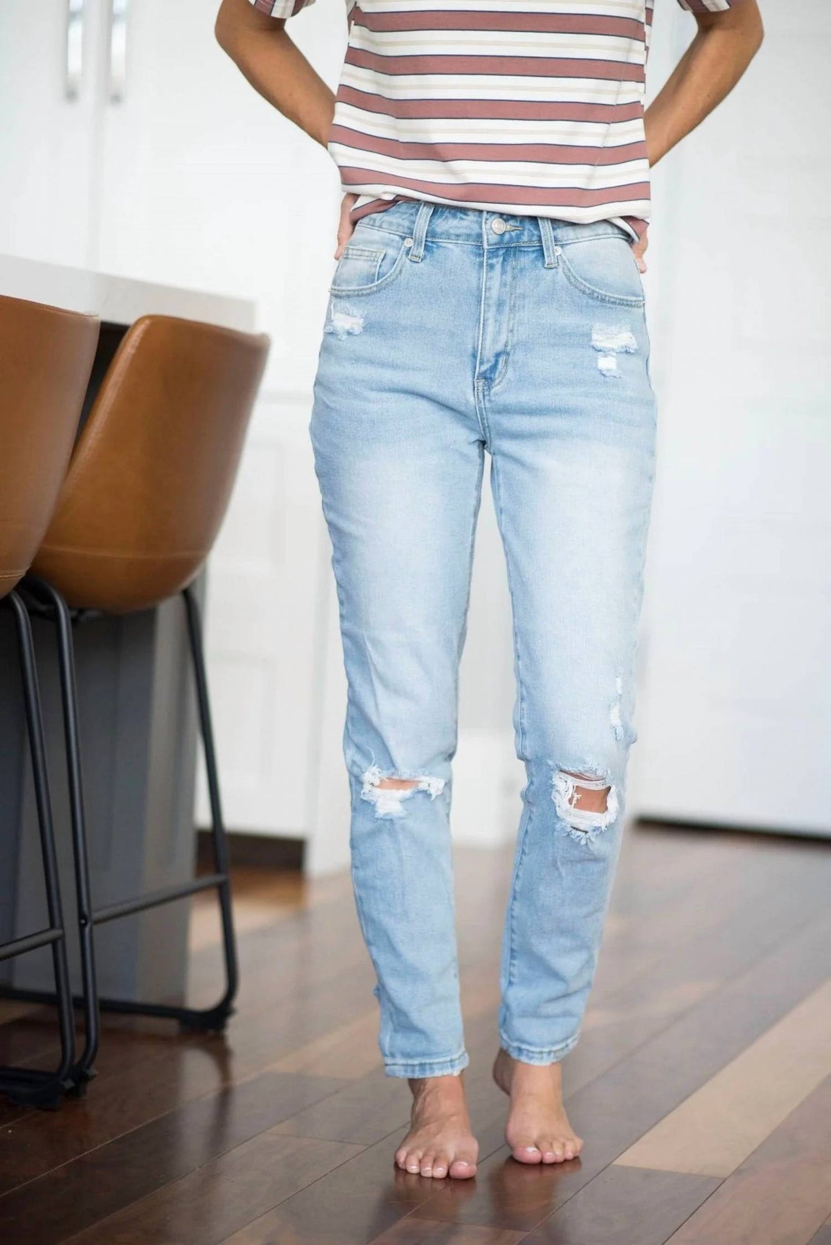 Tea N Rose - Eva Girlfriend Jeans