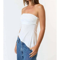 Blue Blush - Asymmetrical Tube Top