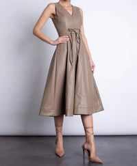Karina Grimaldi - Honoria Vegan Leather Dress
