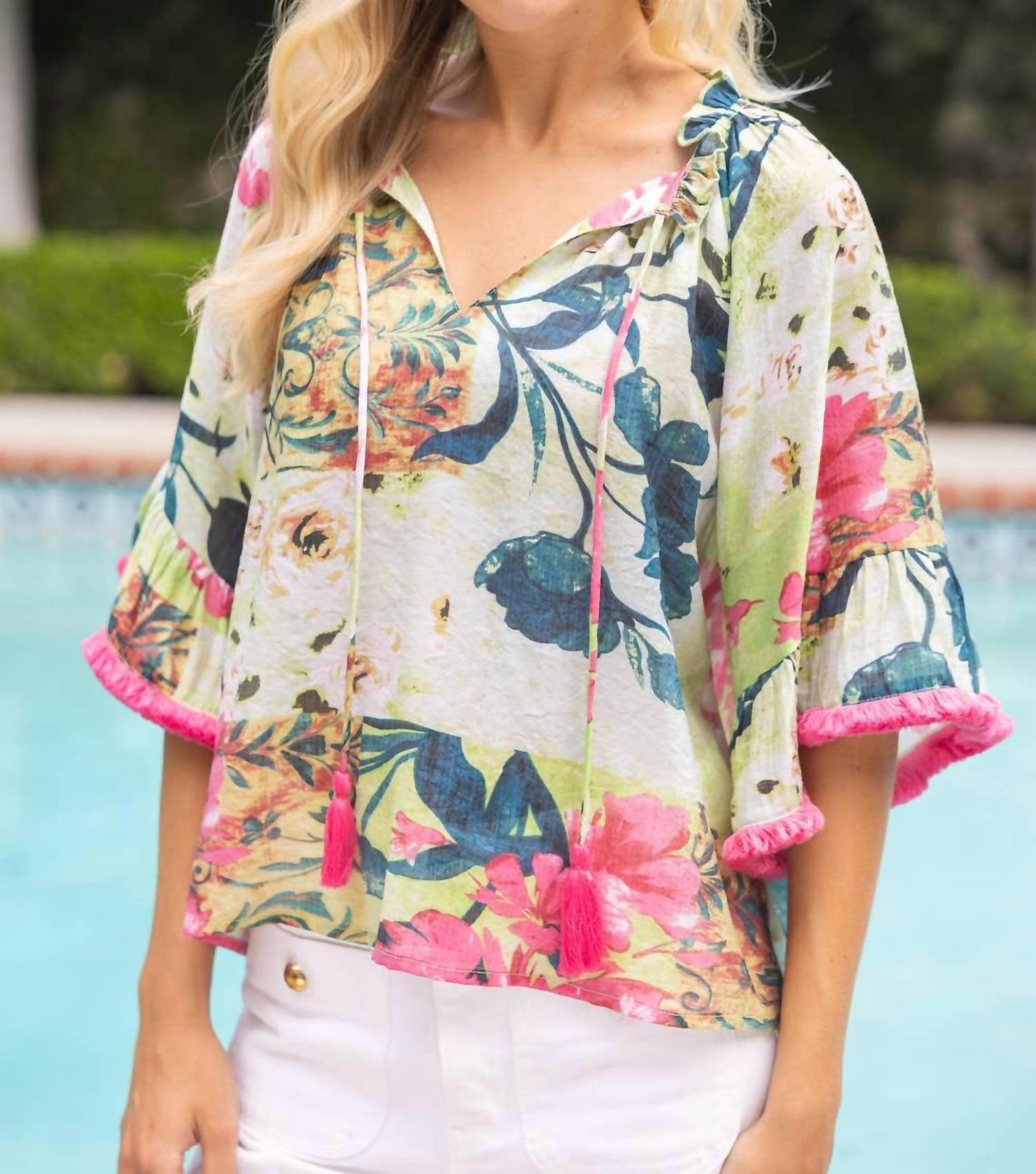 Voy - Relaxed Fit Floral Top
