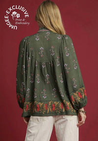 Umgee - Bloom & Wander Peasant Blouse - Plus