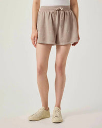 Splendid Elise Embroidered Shorts in fawn floral - women's shorts - alternate view