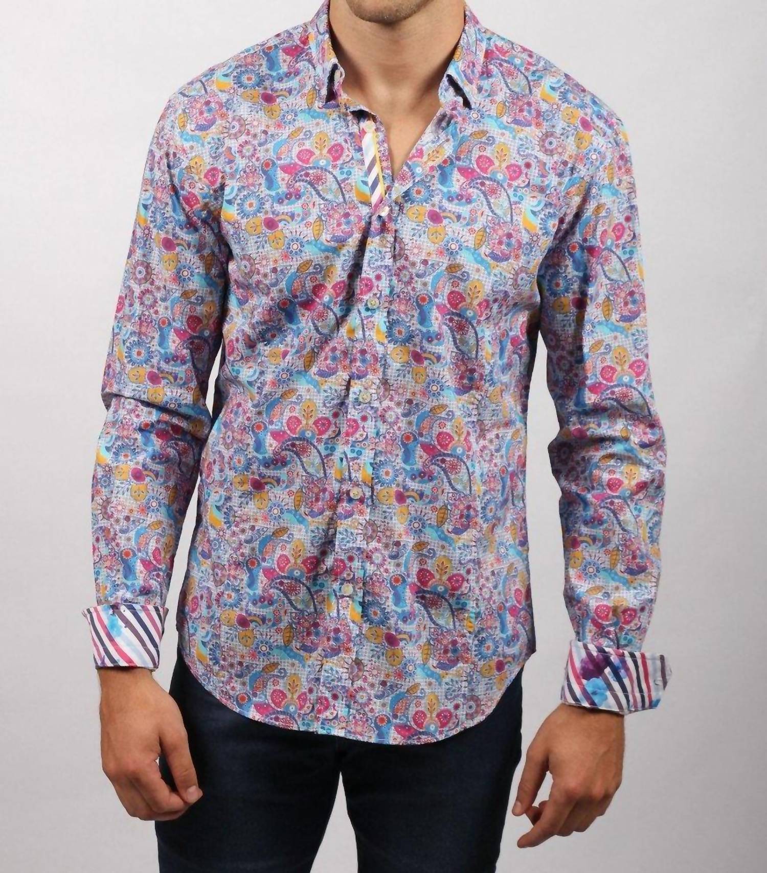 Eight X - Button Down Print Shirt