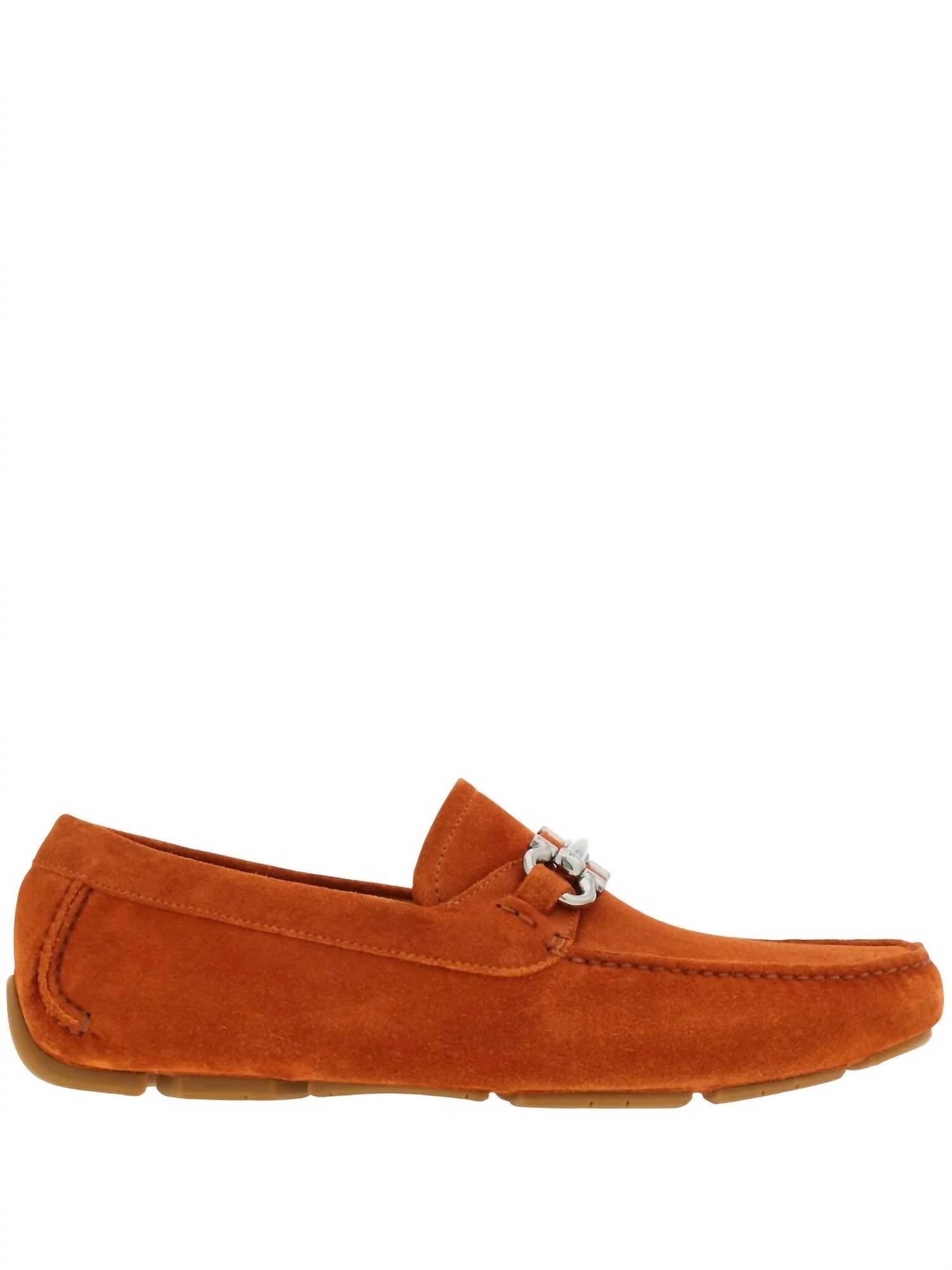 Salvatore Ferragamo - Men's Gancini Suede Driving Shoes