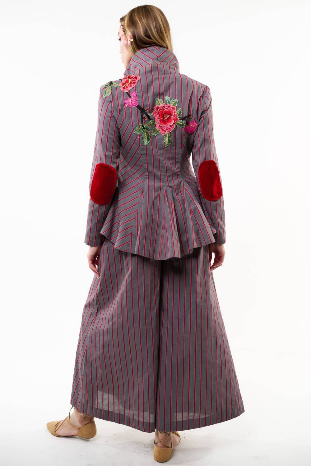 Aratta - Statement Stripe Button Up Blazer