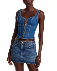 L'Agence - Nayeli Lace Up Corset Tank Top