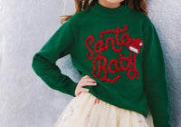 Lola + The Boys - Girl's Santa Baby Festive Sweater