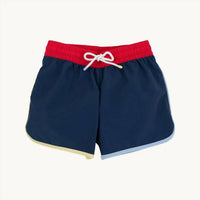 The Beaufort Bonnet Company Kids' Tanner Trunks in nantucket navy - kids' swim trunks