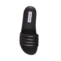 STEVE MADDEN Women's Drips Leather Slide Sandals in black - women's sandal - alternate view