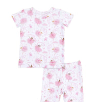 Angel Dear - Kids Ribbon Ballerinas Short Sleeve Pajama Set