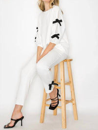 Joh - Fatimah Knit Top with Ribbons