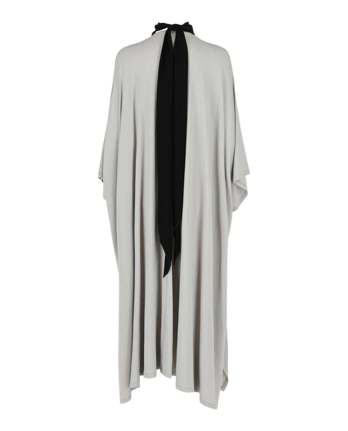 Salvatore Ferragamo - Women's High Neck Kaftan Dress With Sash Inlay