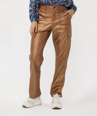 Esqualo - Cargo Vegan Leather Trousers