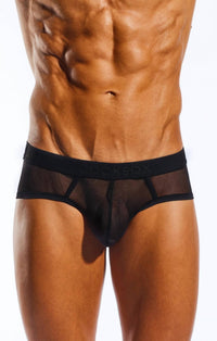 Cocksox Men's Mesh Trunk Brief in nero 1 - men's item