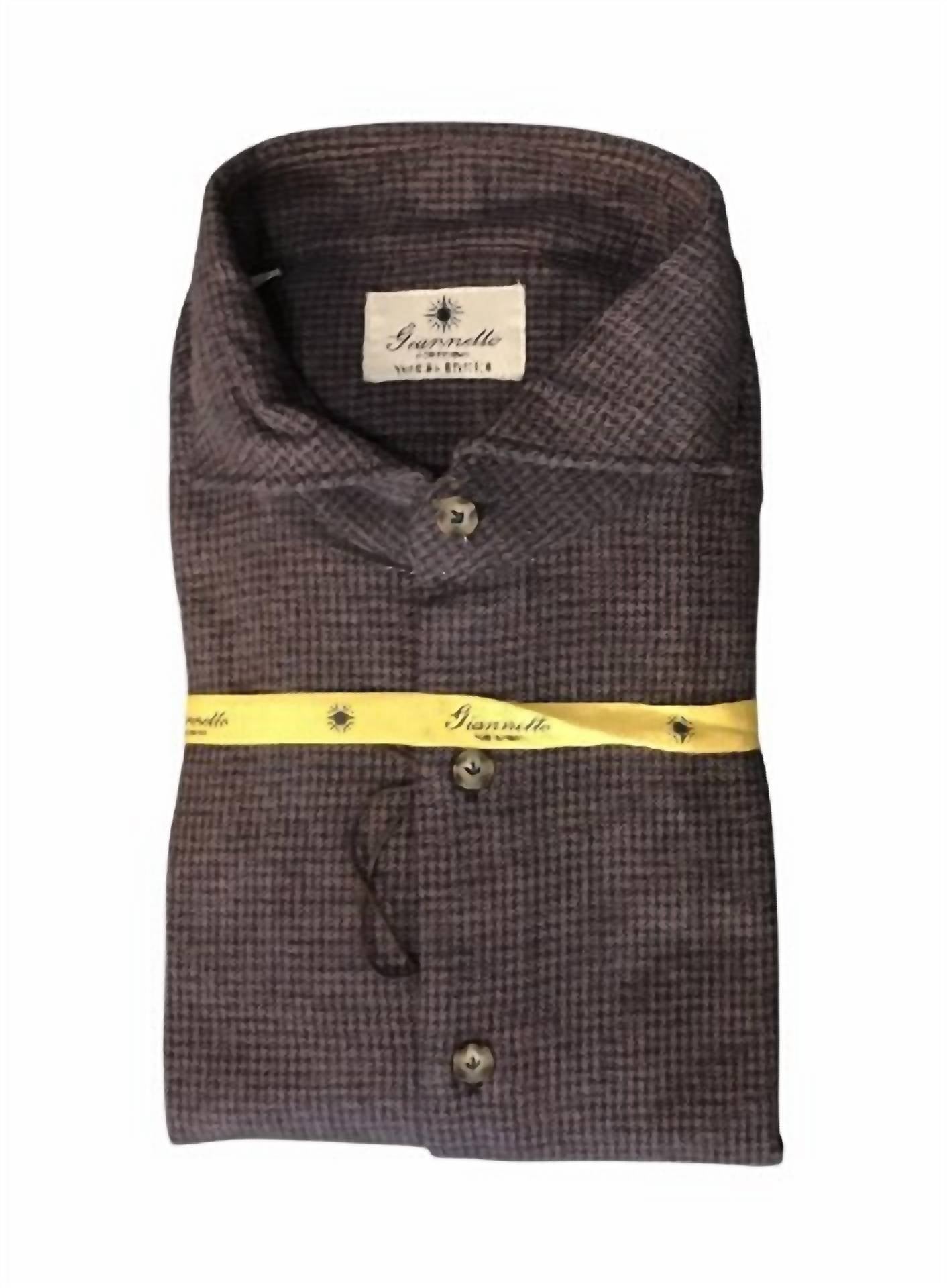 Giannetto Portofino Men's Button Down Shirt in purple - men's shirt