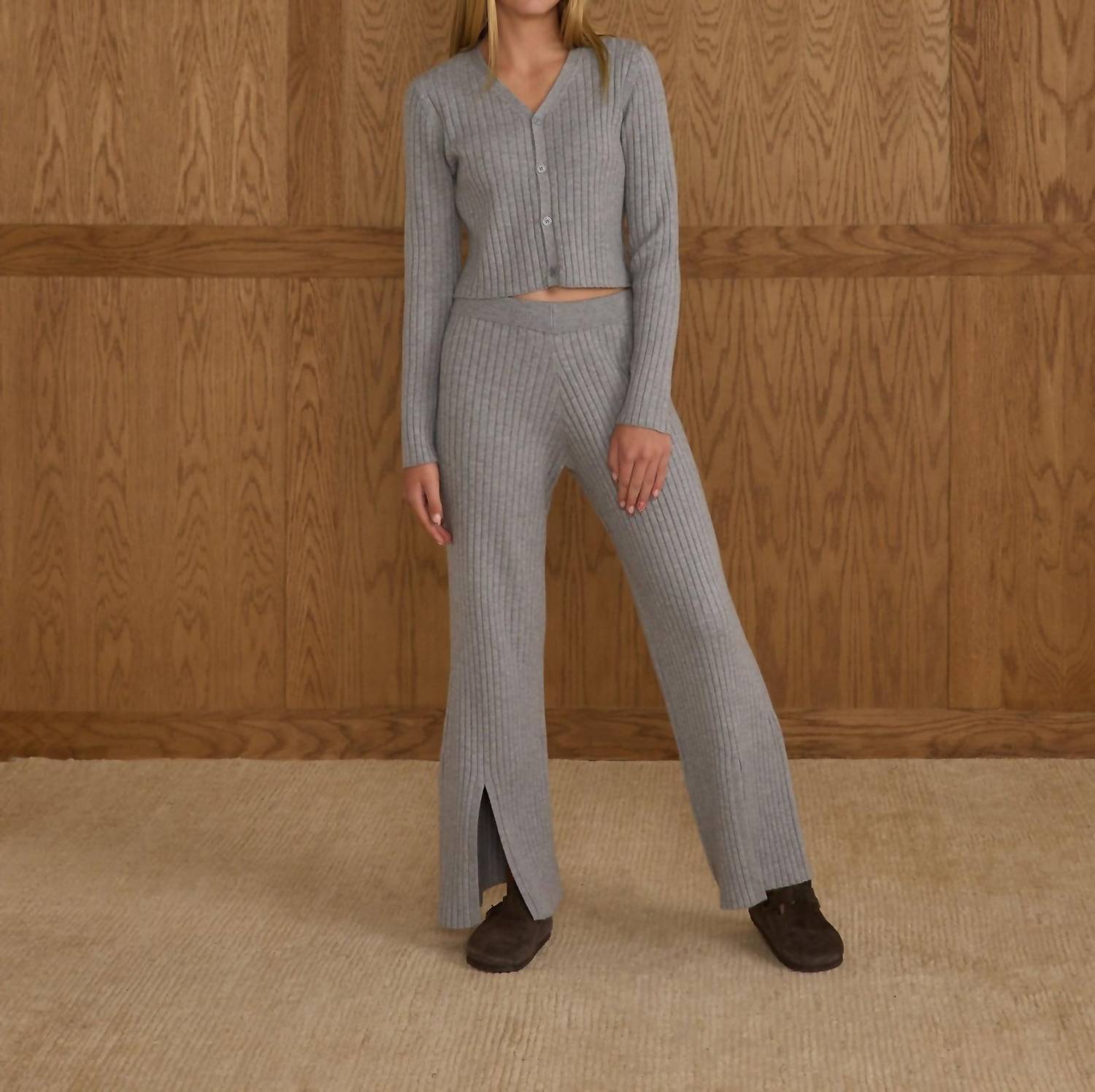 Rylee + Cru - Flare Knit Pant