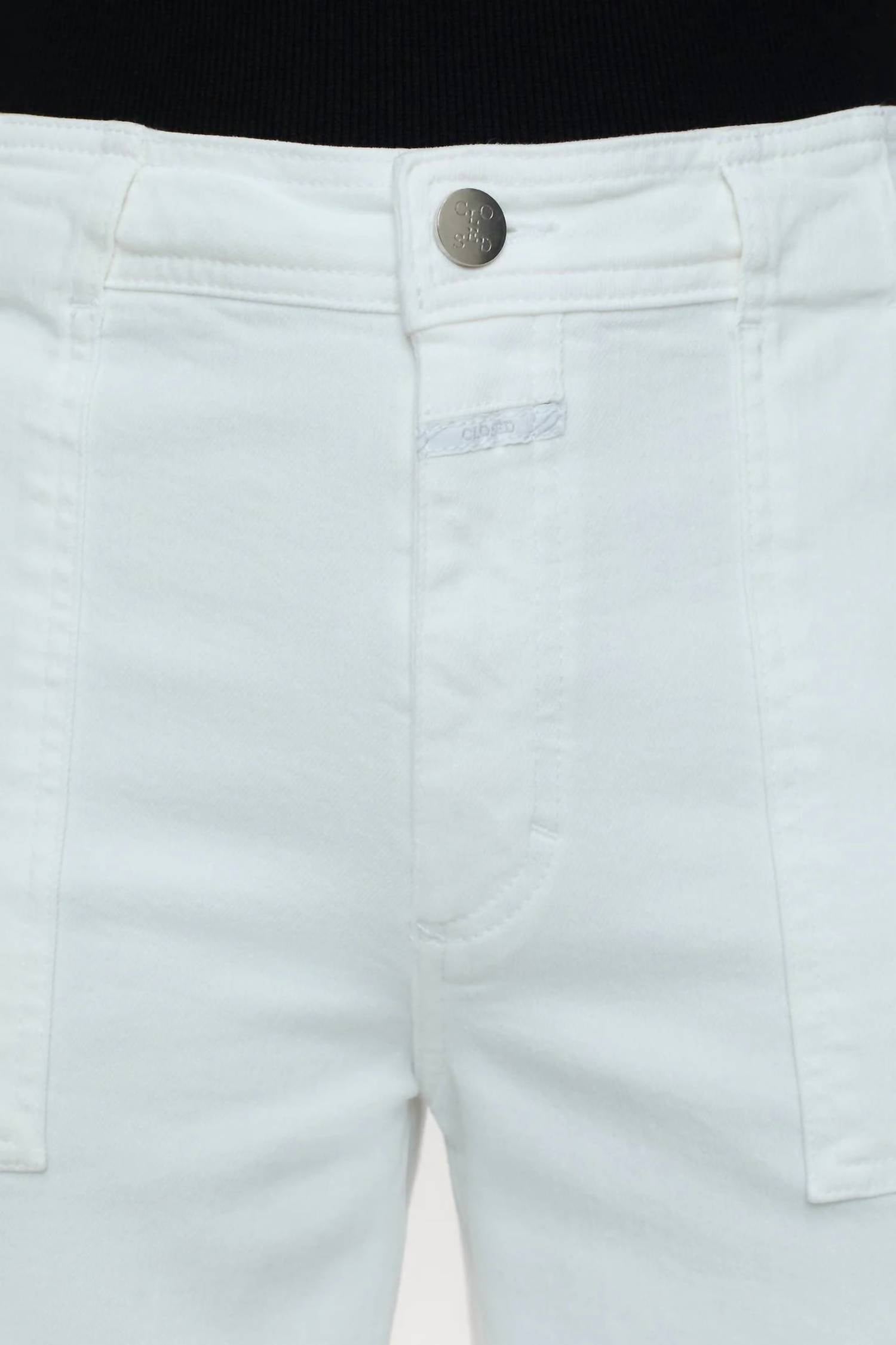 CLOSED Aria High Rise Denim Jeans in white - women's jeans - alternate view