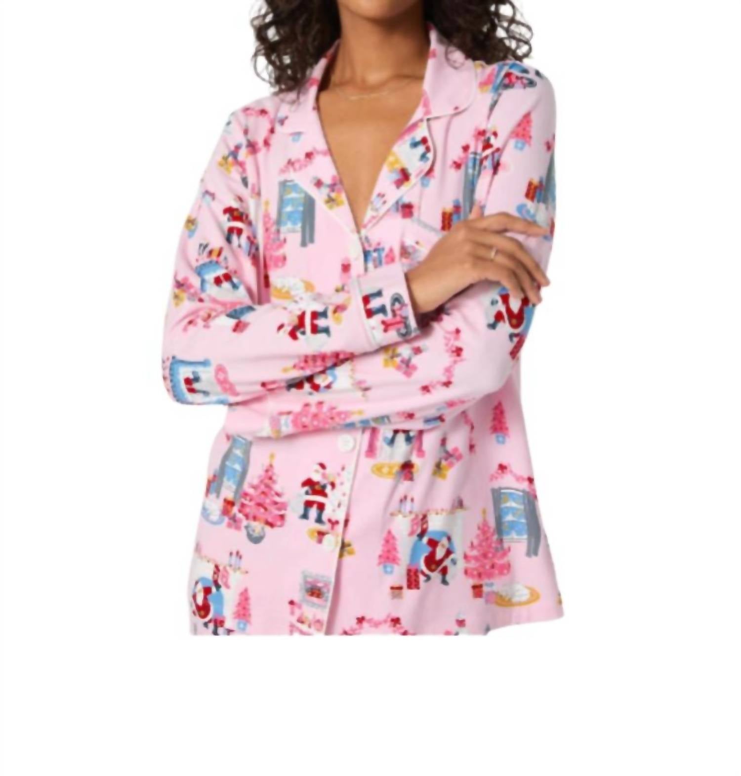 Bedhead Pjs - Must Be Santa Long Sleeve Classic Stretch Jersey Pajama Set