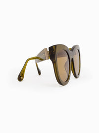 Aperçu Eyewear Women's Le Chat Cat-eye Sunglasses in noix - women's accessory - alternate view