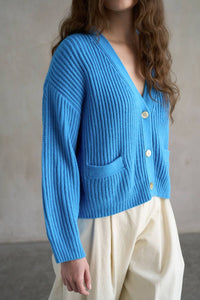 Elle Grey - Chunky Button Down Knit Cardigan