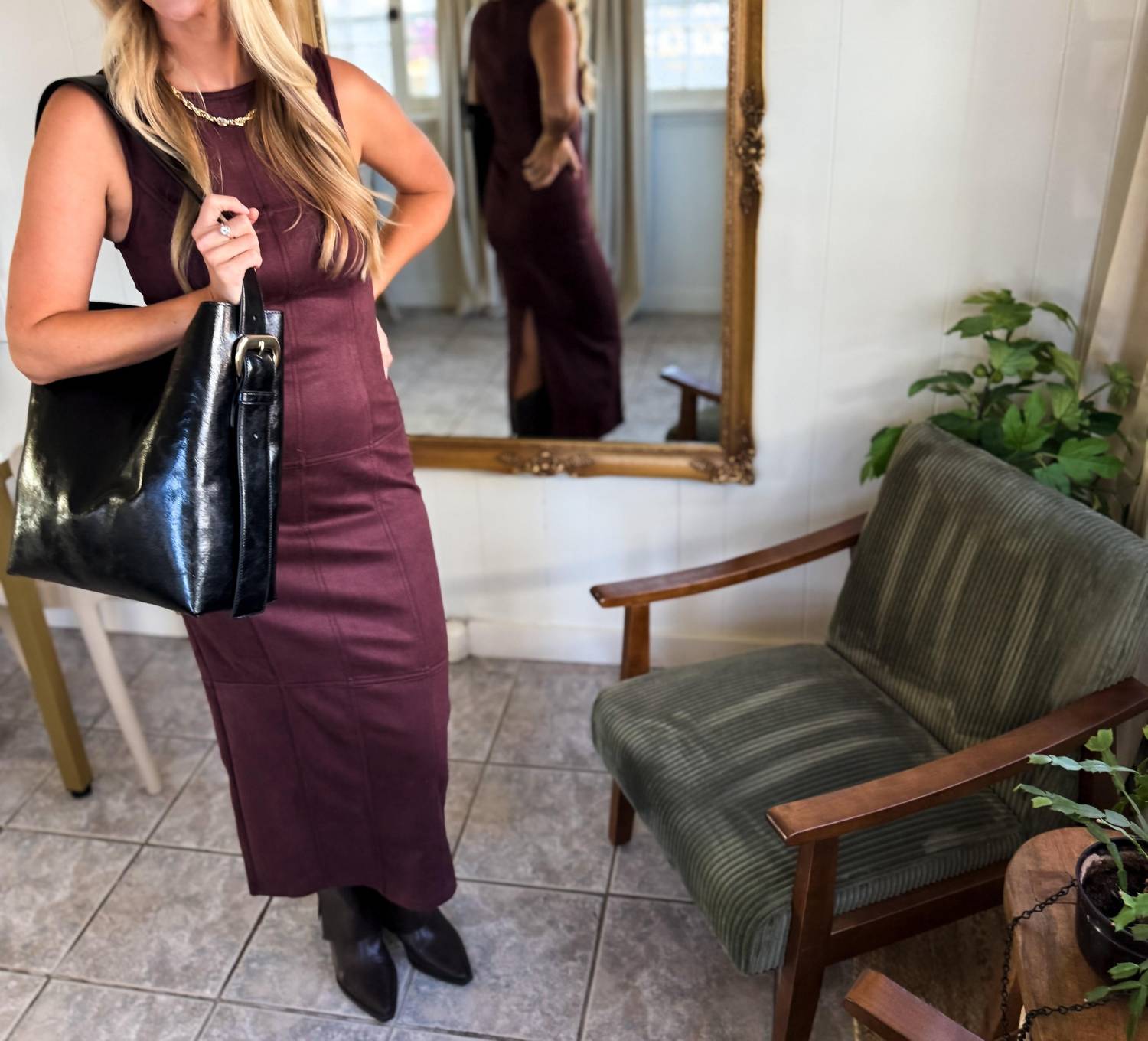 Klesis - Clarice Suede Long Dress