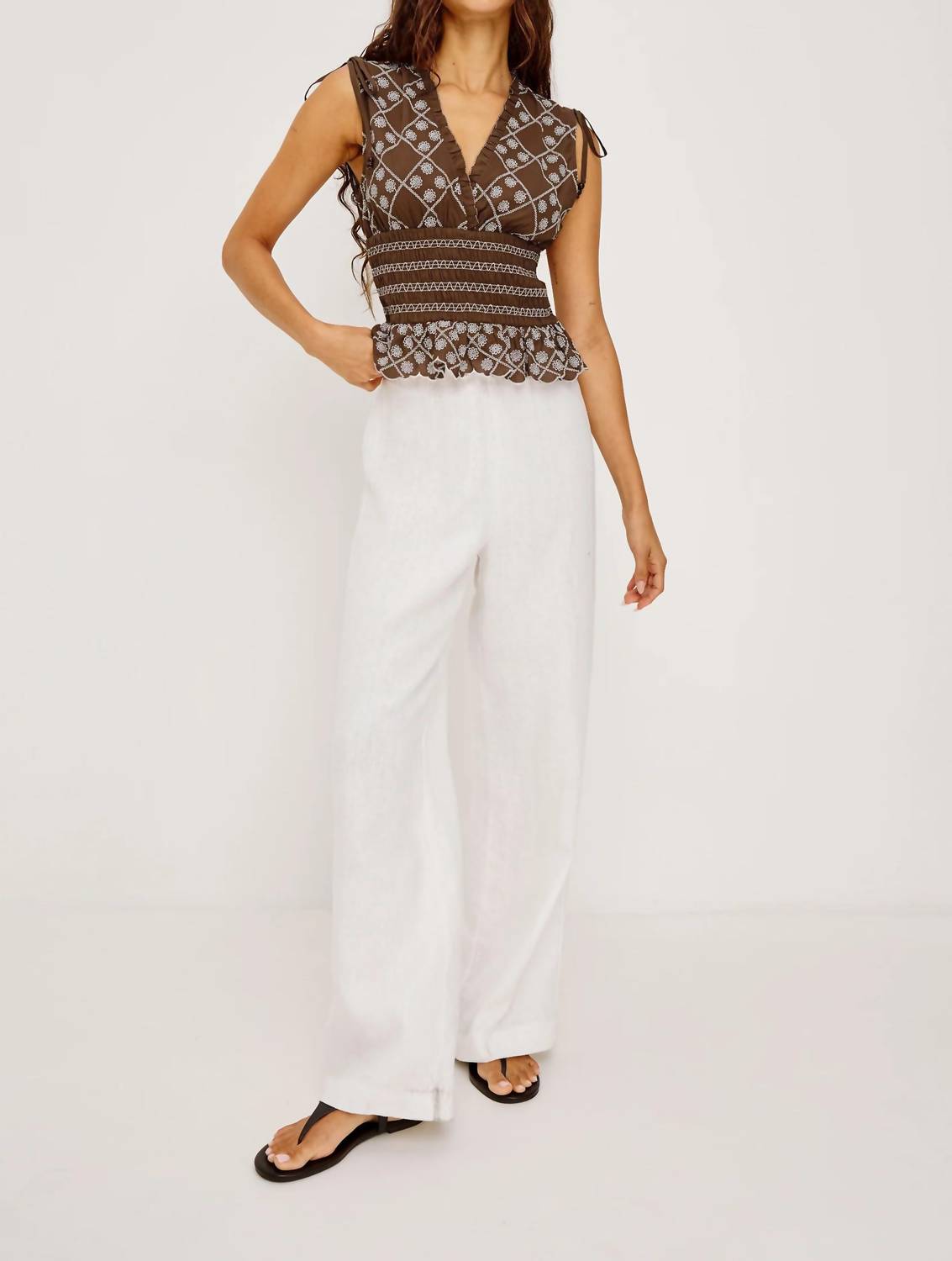 Rails - Rizzo Ruffled V Neck Top