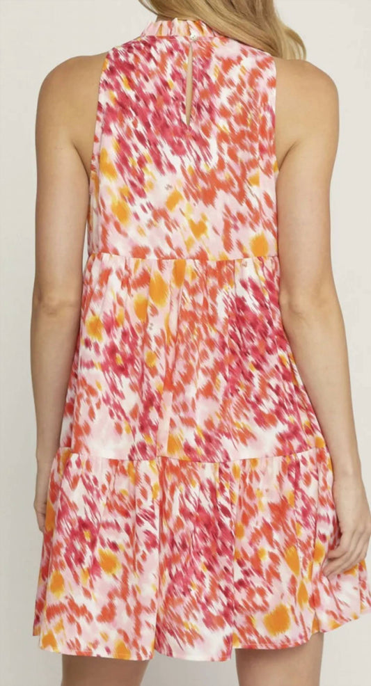 Entro - High Neck Sleeveless Dress