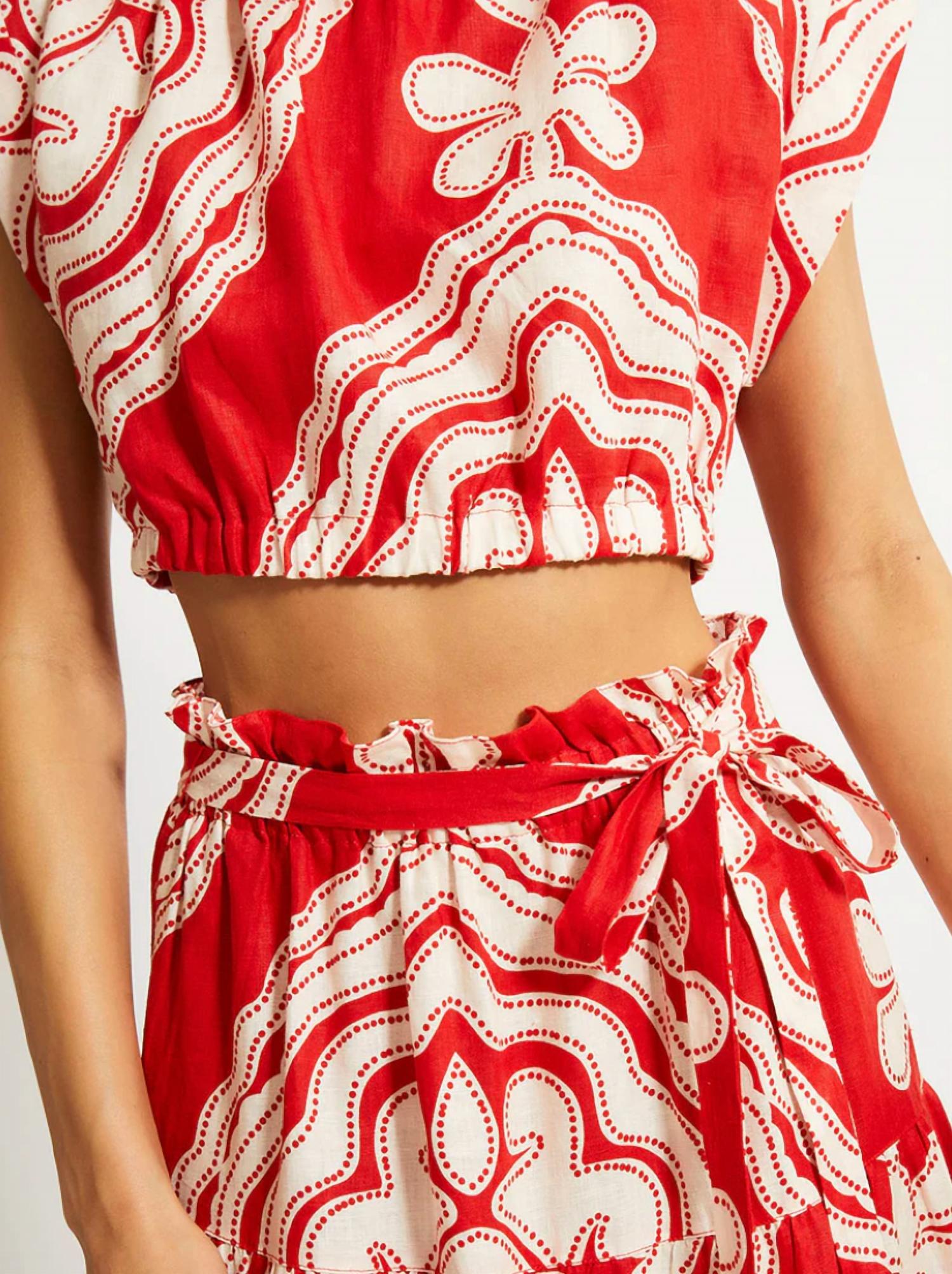 Lemlem - Muna Ruched Crop Top