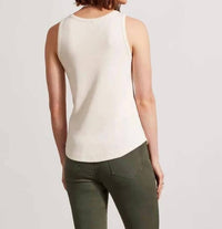 Tribal - Henley Tank Top W/Buttons