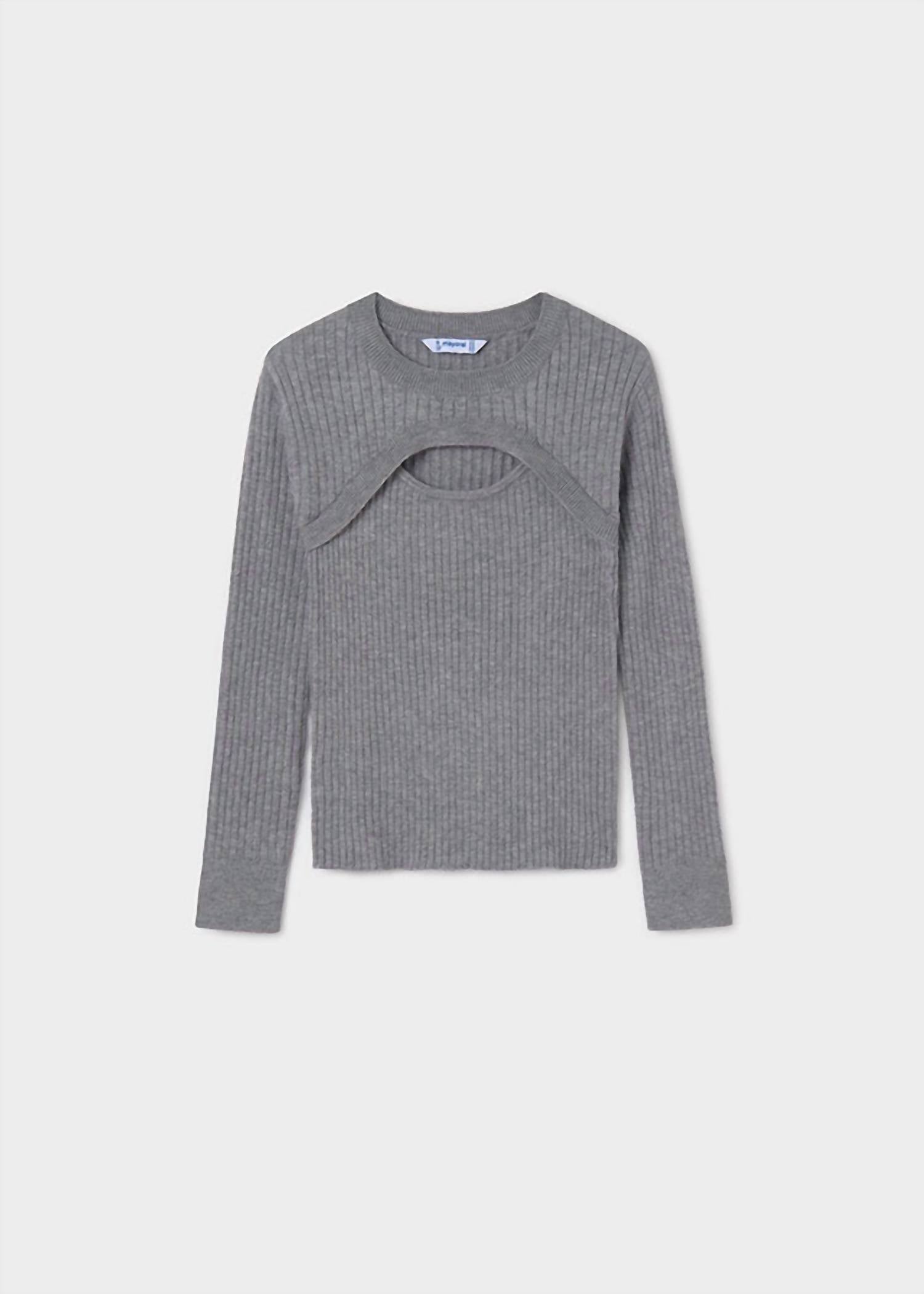 Mayoral - Girls' Layered Fine Knit Sweater