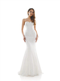 Colors Dress - Lace Open Back Gown