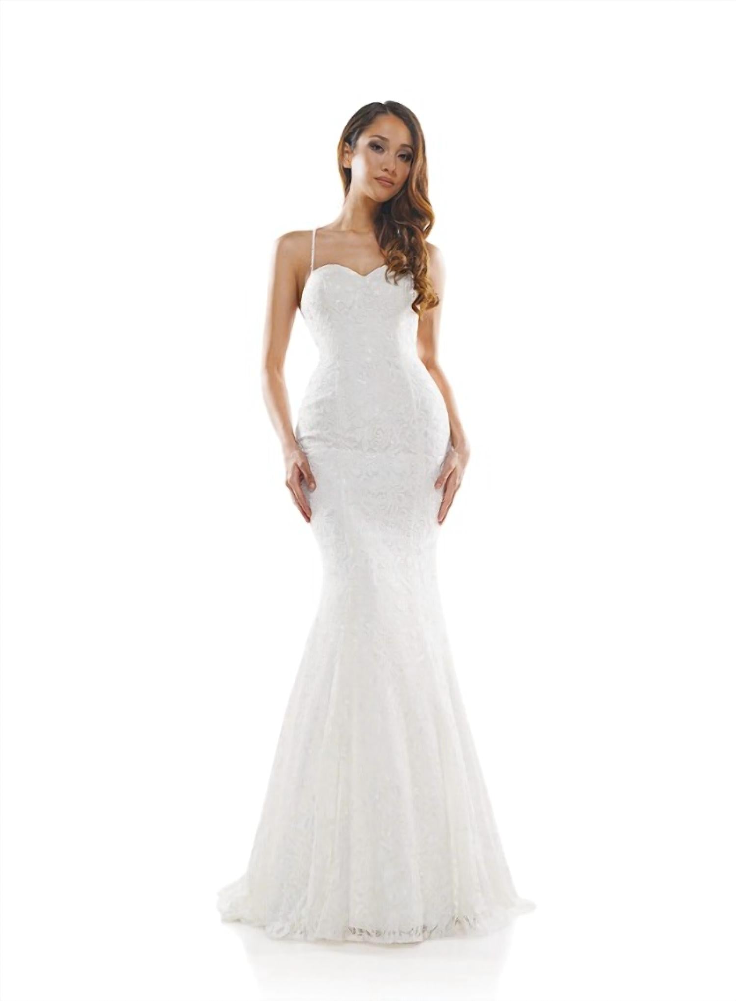 Colors Dress - Lace Open Back Gown