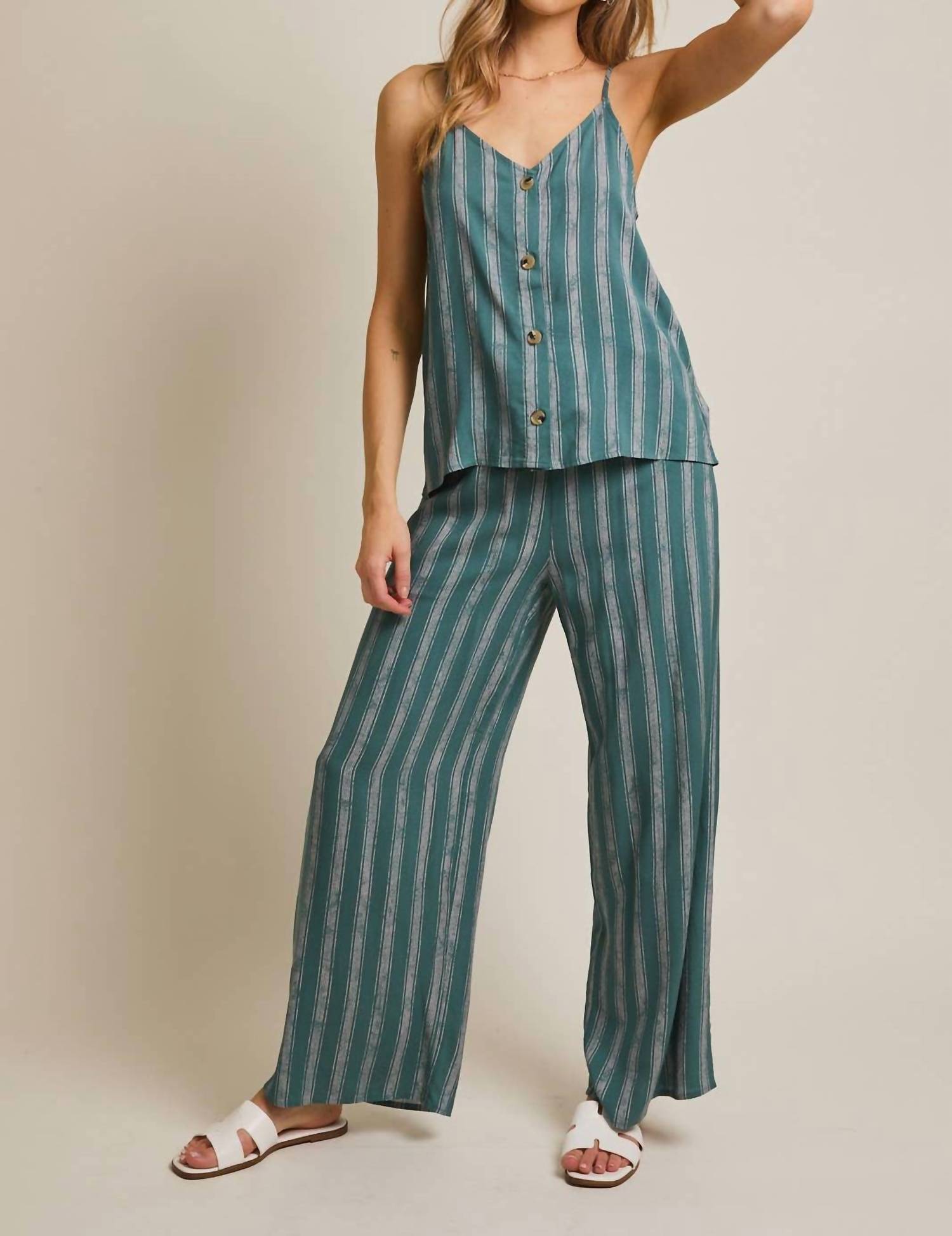 Gilli - Danielle Striped Spaghetti Strap Top