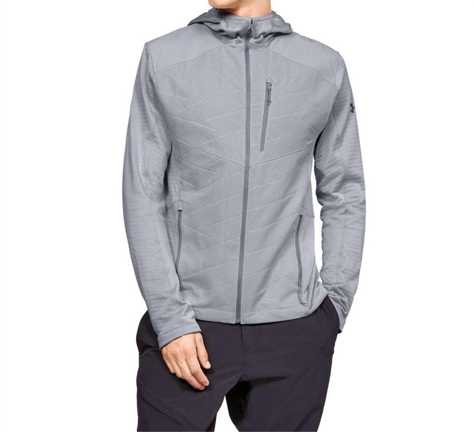 UNDER ARMOUR Coldgear Reactor Exert Hiking Jacket in mod gray - men's jacket