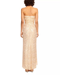 Ramy Brook - Ruffled Metallic Silk Strapless Dress