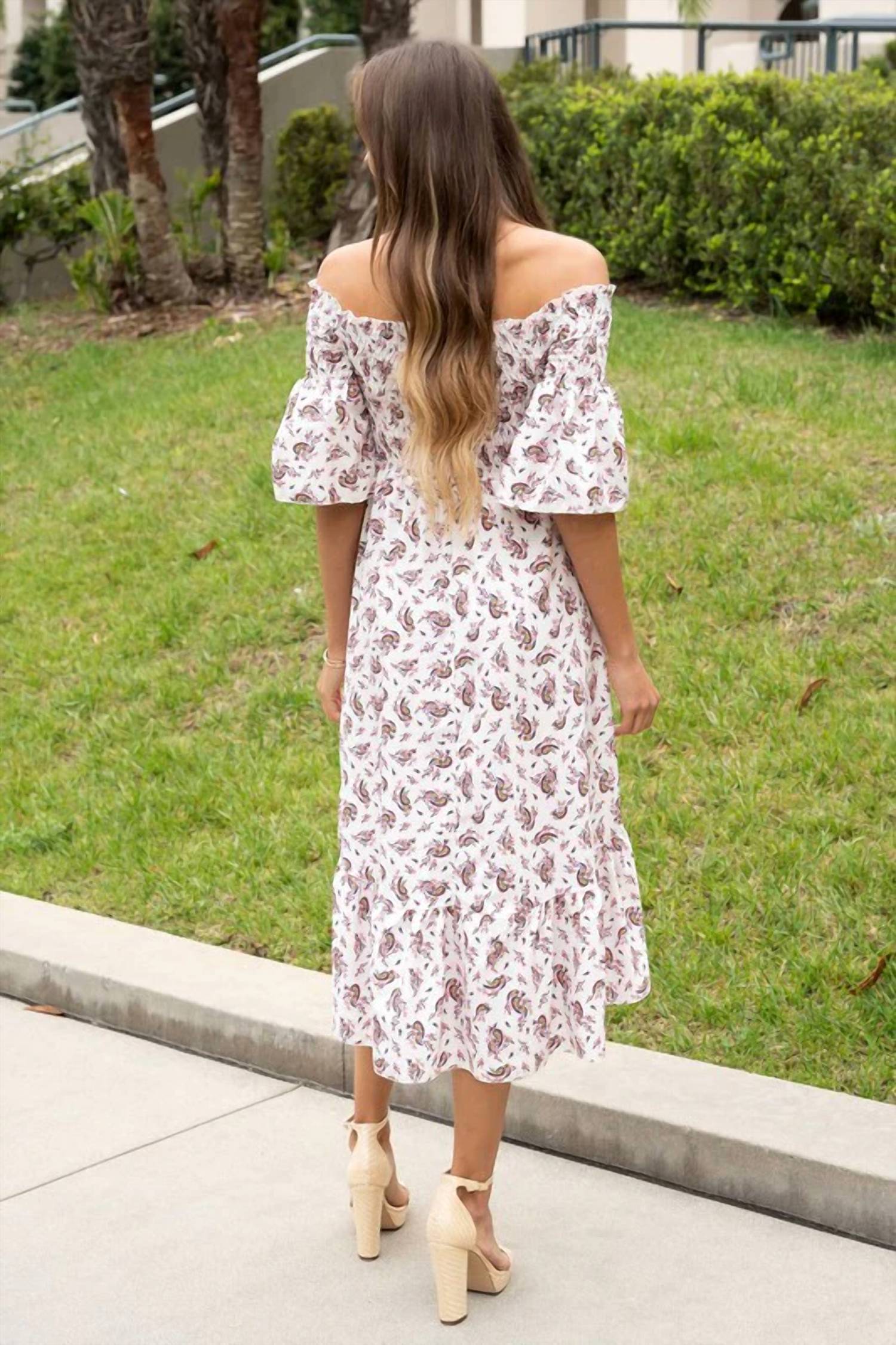 Venti6 - Smocked High-low Dress