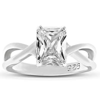 Starlette Women's Halle Engagement Ring in silver - women's jewelry