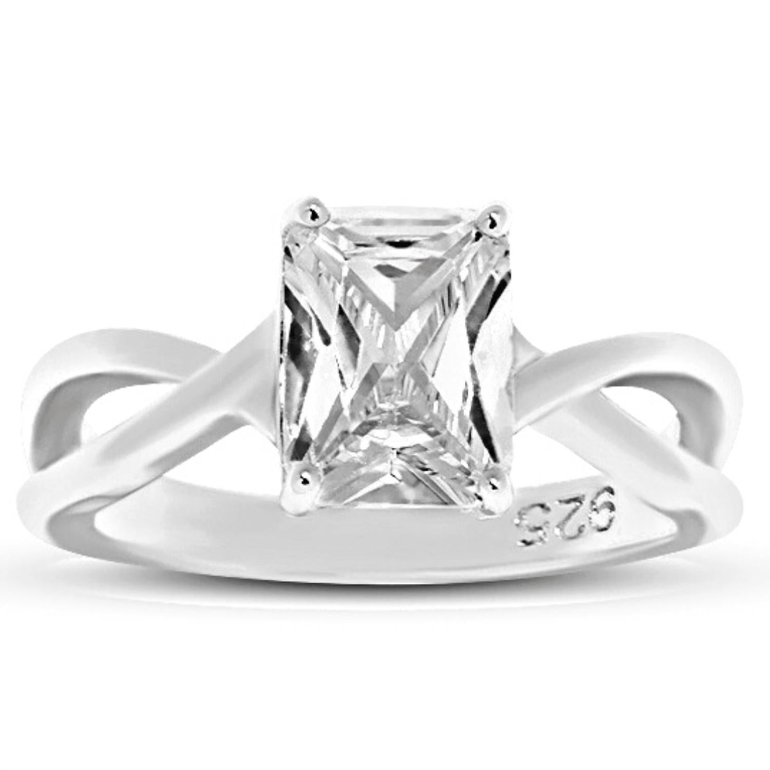 Starlette Women's Halle Engagement Ring in silver - women's jewelry