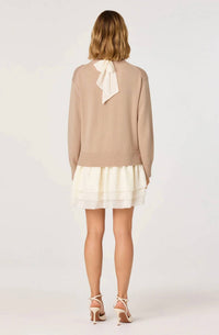 Astr - Kalyn Sweater Mixed Media Mini Dress
