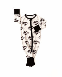 Lucky Panda Kids - Mom Tattoo Zip Romper